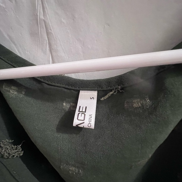 AL’MAGE olive sheath sun dress/coverup size s - Picture 3 of 6